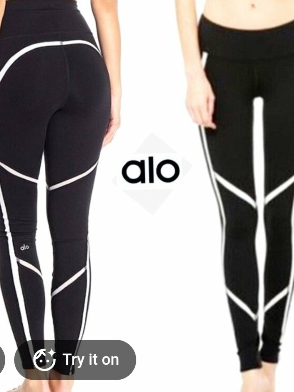 ALO Yoga Talia Black Leggings SM